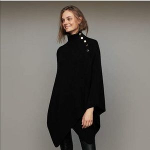 Maje funnel collar poncho